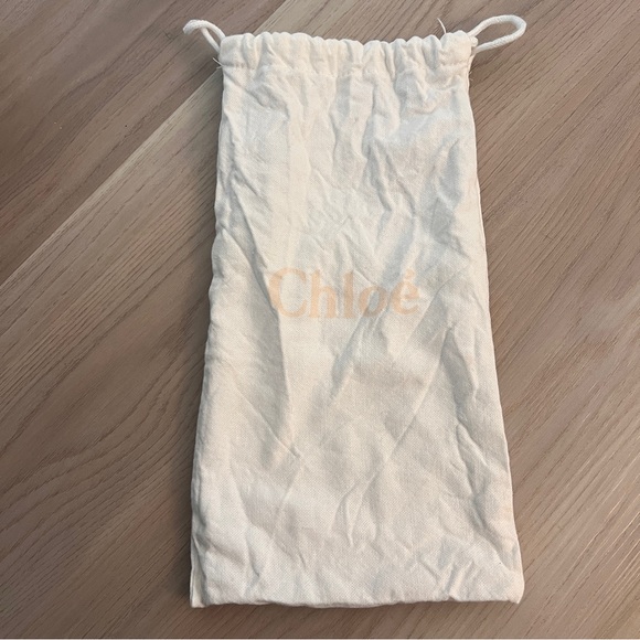 Chloé - Woody Linen Logo Slide Sandals - Picture 3 of 7